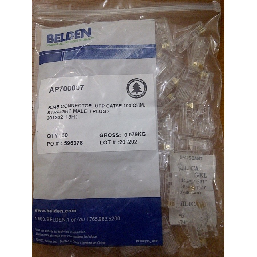 Belden Connector RJ45 Cat5E Original