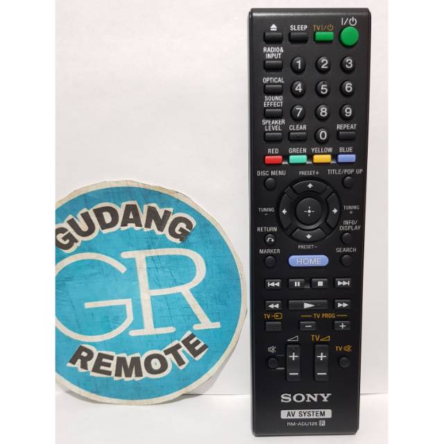 Remote Remot Home Theater Sony RM-ADU126 Original asli