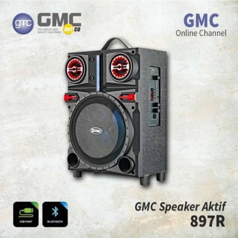 GMC Speaker Portable Bluetooth 8 Inch 897R