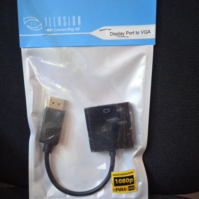 KONVERTER KABEL DISPLAY PORT TO VGA DP TO VGA