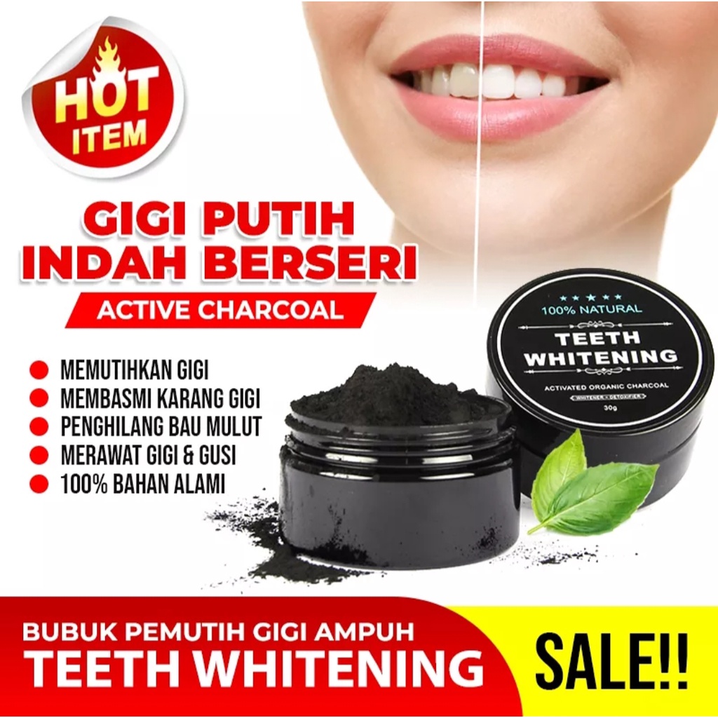 PROMO Pemutih Gigi Permanen / Pembersih Kerak Gigi Ampuh Breylee - Breylee Teeth Whitening - Bubuk Pemutih Gigi Teeth Whitening Powder - Pemutih Gigi Paling Ampuh - Pembersih Karang Gigi Original - 30gr - Pemutih gigi kuning permanen - Pemutih Gigi