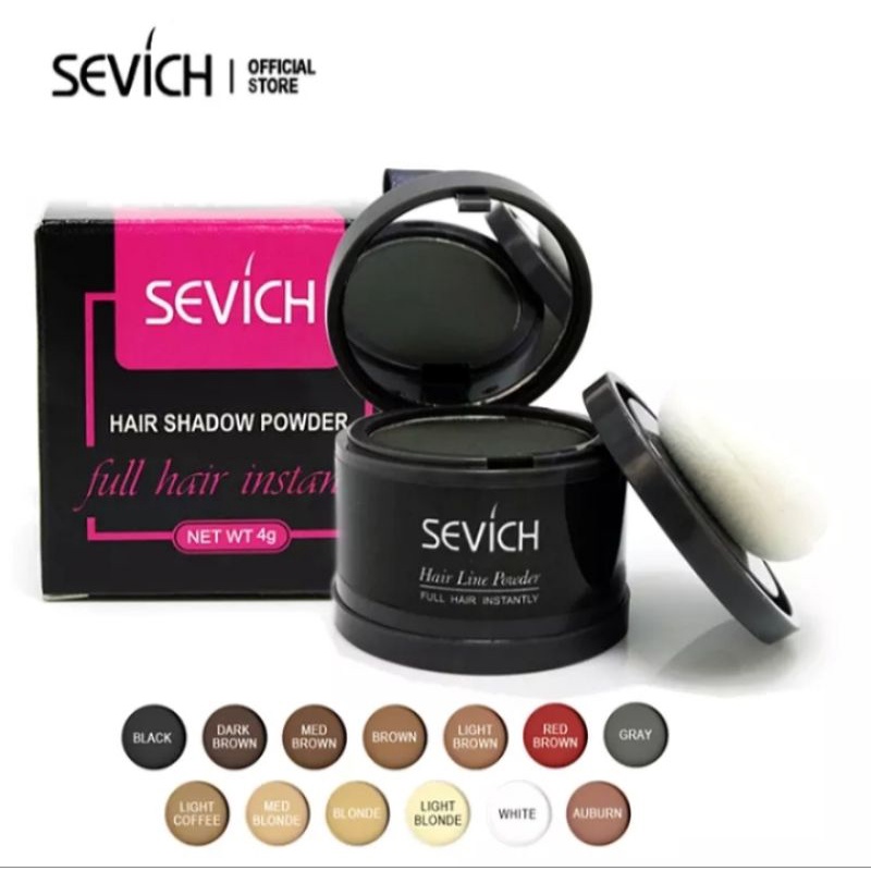 Hair shadow bedak rambut Sevich/ Maycheer solusi untuk menutupi rambut tipis/ botak