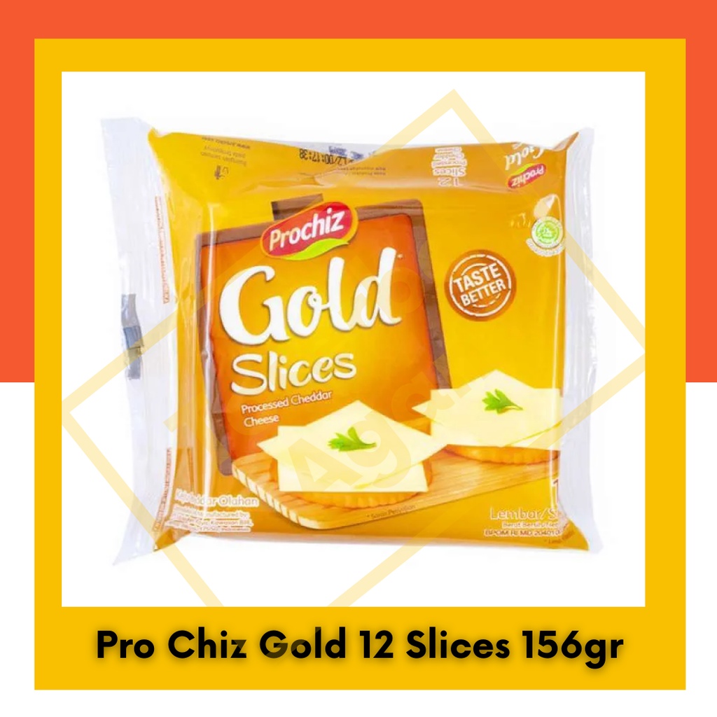 PROCHIZ Keju Gold Slices 12's Procis pack