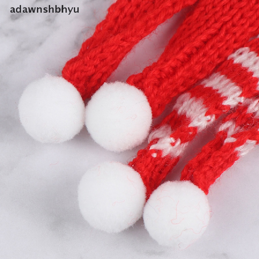 (adawnshbhyu) Miniatur Topi + Syal Natal Skala 1: 6 1: 12 Untuk Aksesoris Rumah Boneka