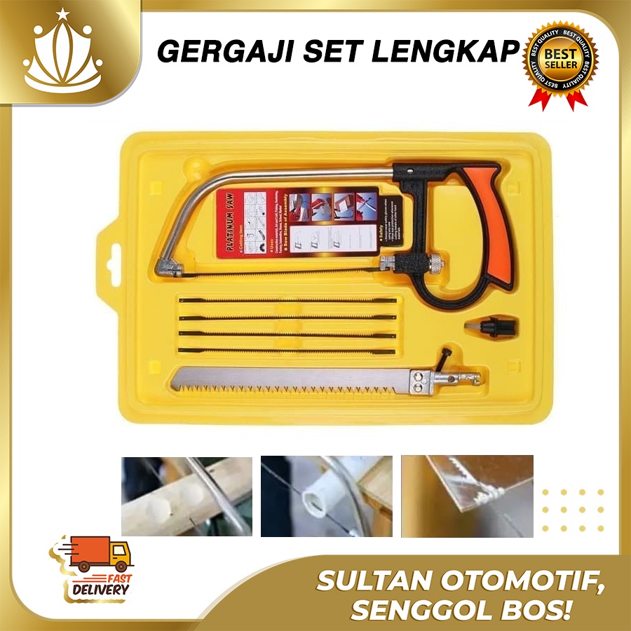 Gergaji Besi Multifungsi Kayu, Pipa, Set 3 way Magic Saw Blade TOP