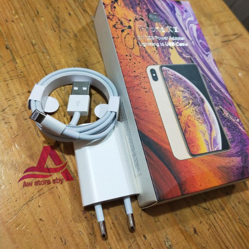Charger Usb Type Lightning for lPH6/6s/6s+/6+/7+/8plus/ Power Charger lPH0N5 (Pack Coklat)
