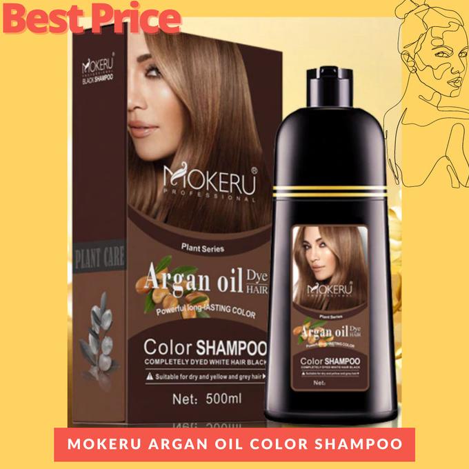 SHAMPOO PEWARNA RAMBUT |MOKERU Color Shampoo | Cat Semir Rambut Herbal