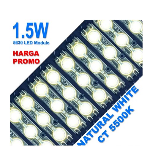 LED Modul 3 Mata 2835 12V 12 Volt Waterproof super terang 1,5w