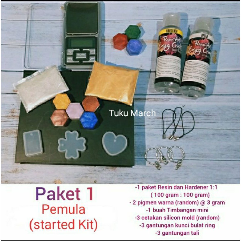 resin art easy craft resin epoxy paket pemula 1