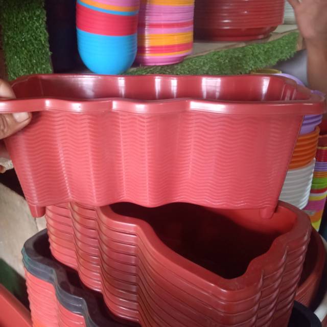 POT PANJANG MERAH BATA UKURAN 25