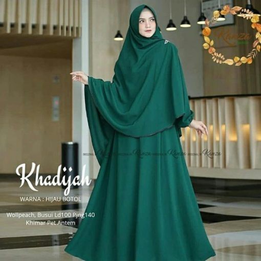 Khadijah syari free hijab/gamis syari