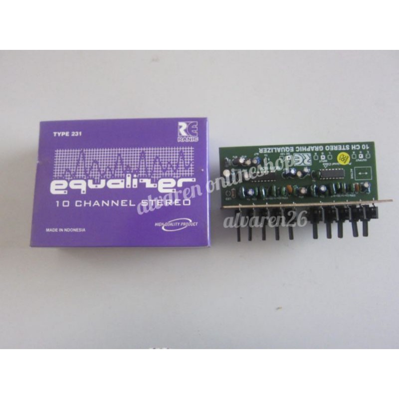 Kit Equalizer 10 Channel Stereo Potensio Geser