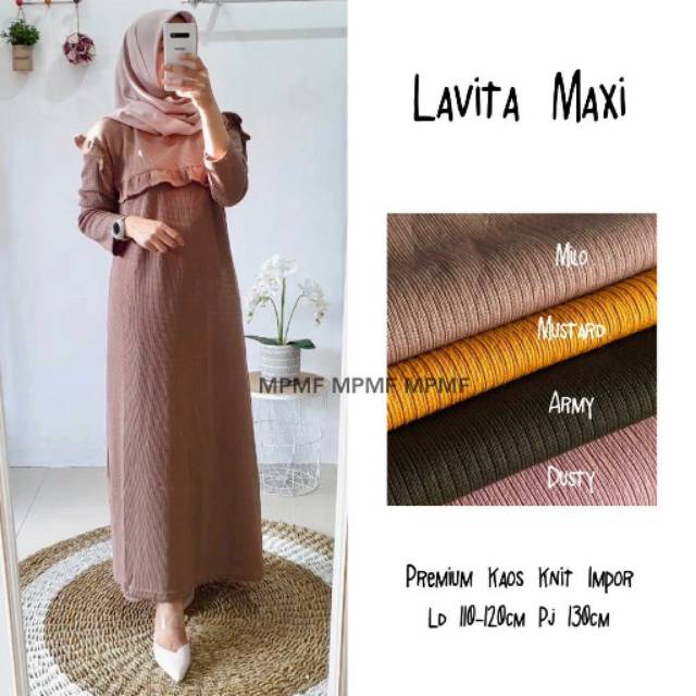 Lavita maxi / maxi dress knit rajut