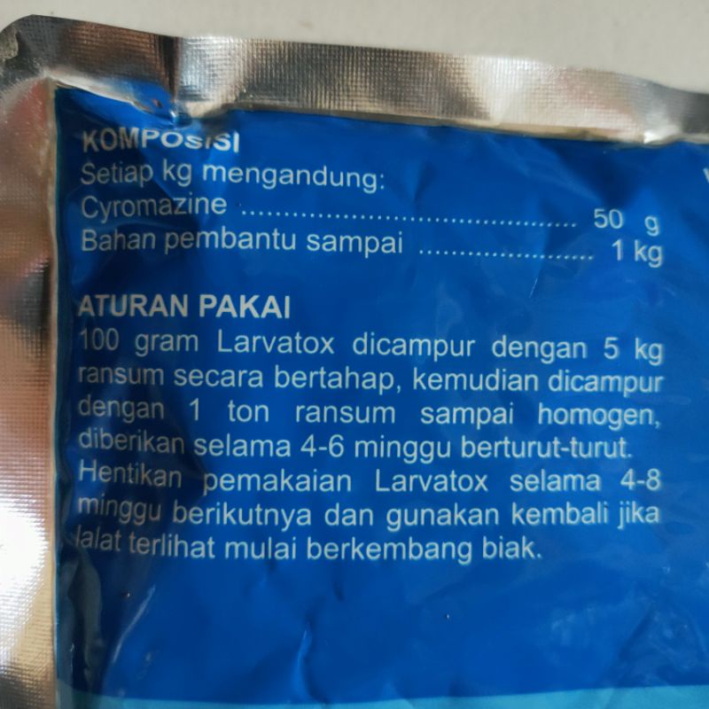 Larvatox 100 gram mematikan lalat sejak dini-medion