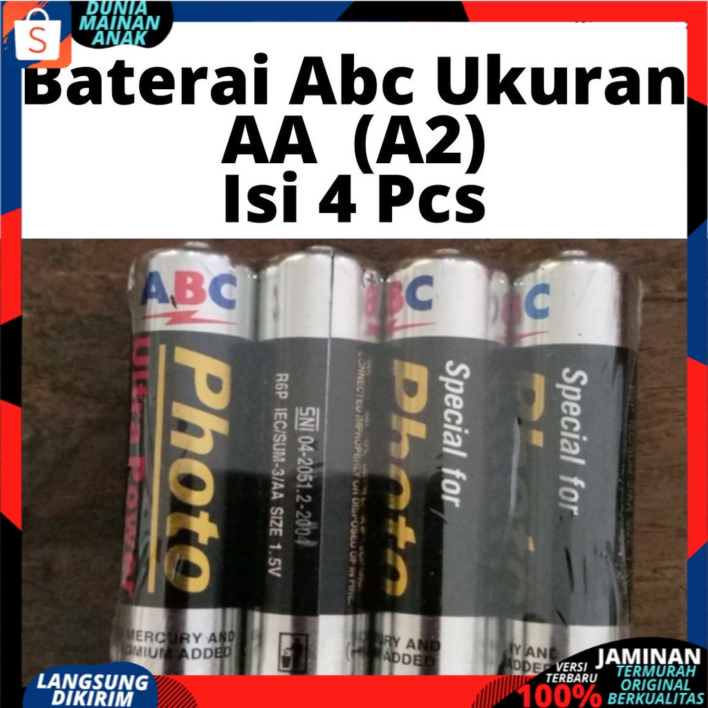 Produk Tambahan Baterai isi 4pcs UKURAN AA /AAA Untuk Mainan