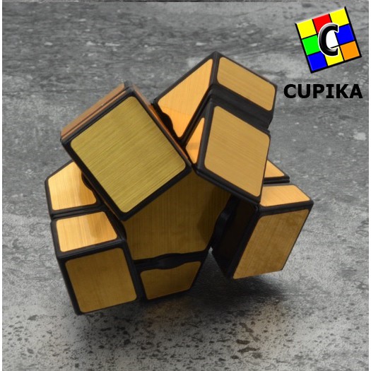 Rubik Yongjun Floppy Ghost 3x3x1 1x3x3 GOLD magic cube qiyi Qy Moyu