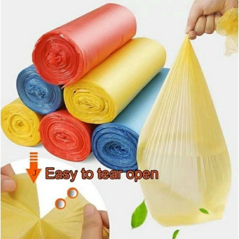 Plastik Sampah Roll / Plastik Sampah isi 10 pcs uk 45 x50 Warna