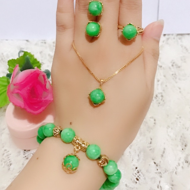 set giok asli permata giok hijo