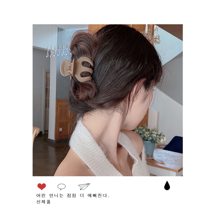 Jedai Doff 5cm Jepit Rambut Bangkok Wanita Korea Jedai Matte Cakar 3 Cakar 5 Matte Hair Claw Clips