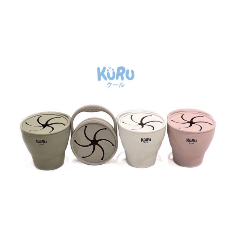 Kuru Baby Silicone Snack Cup | Tempat Makan Silikon Anak Bayi