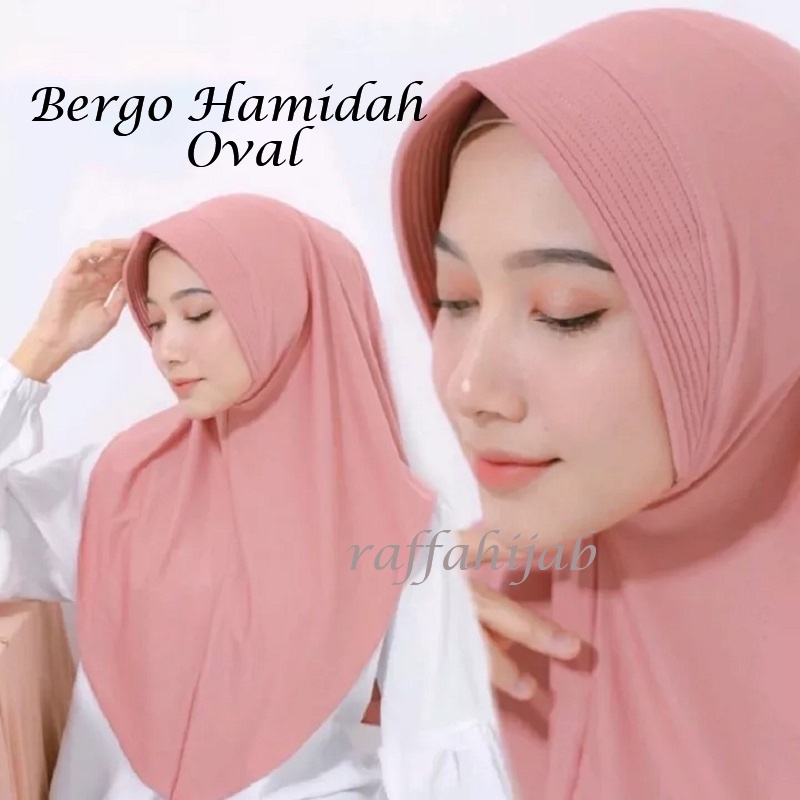 Jilbab bergo Hamidah Jersey / Hijab Jersey / jilbab sport / Hijab Instan Jersey Pinguin