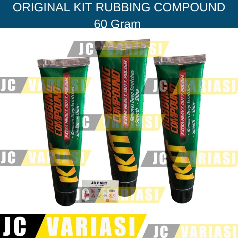 ORIGINAL KIT RUBBING COMPOUND 60 Gram KOMPON MOBIL PENGHILANG LECET CAT MOBIL MOTOR
