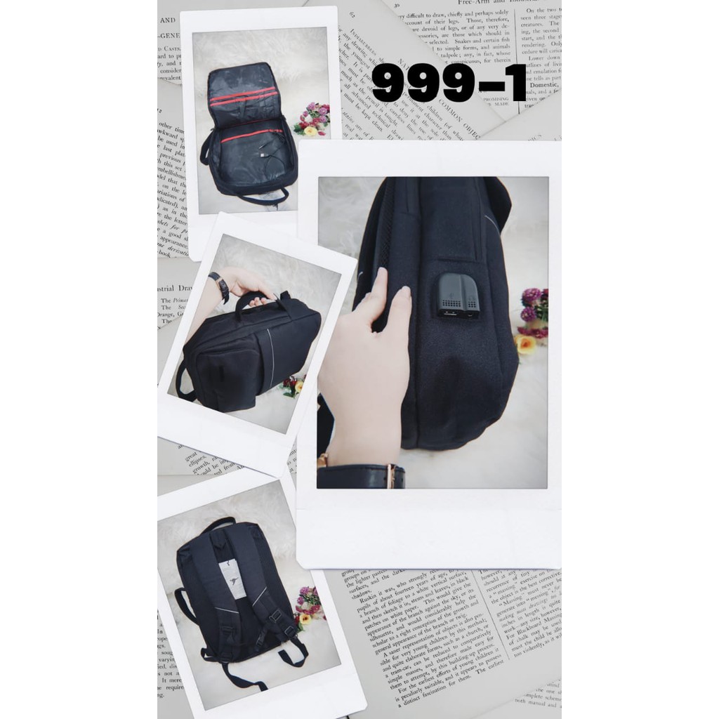 11.11  TERMURAH TAS RANSEL PRIA IMPORT / TAS LAPTOP WALLABY / MULTIFUNGSI (999-1 / 999-5 ) #Shopeehaul