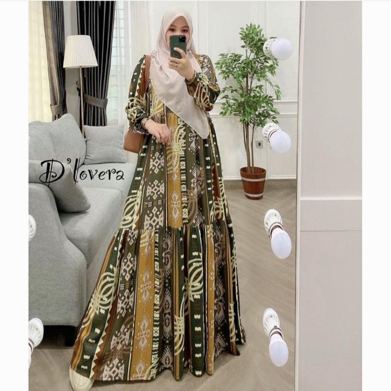 ZAHRA DRESS BY DLOVERA | GAMIS MOTIF KATUN ARMANI ADEM