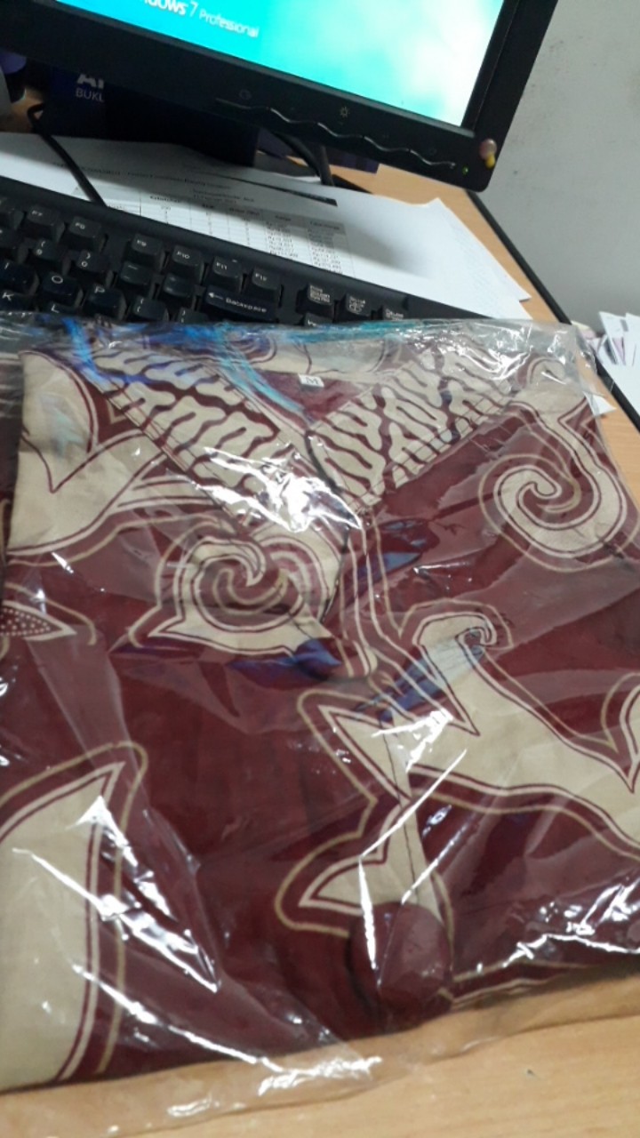 Asifa Batik Hrb026 Kenongo Kemeja Tosca Pendek Pekalongan Padi M L Xl Soagn Tulis Halus Kemeja Batik