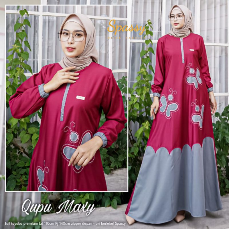 QUPU MAXI LONG DRESS SPASSY HIJAB