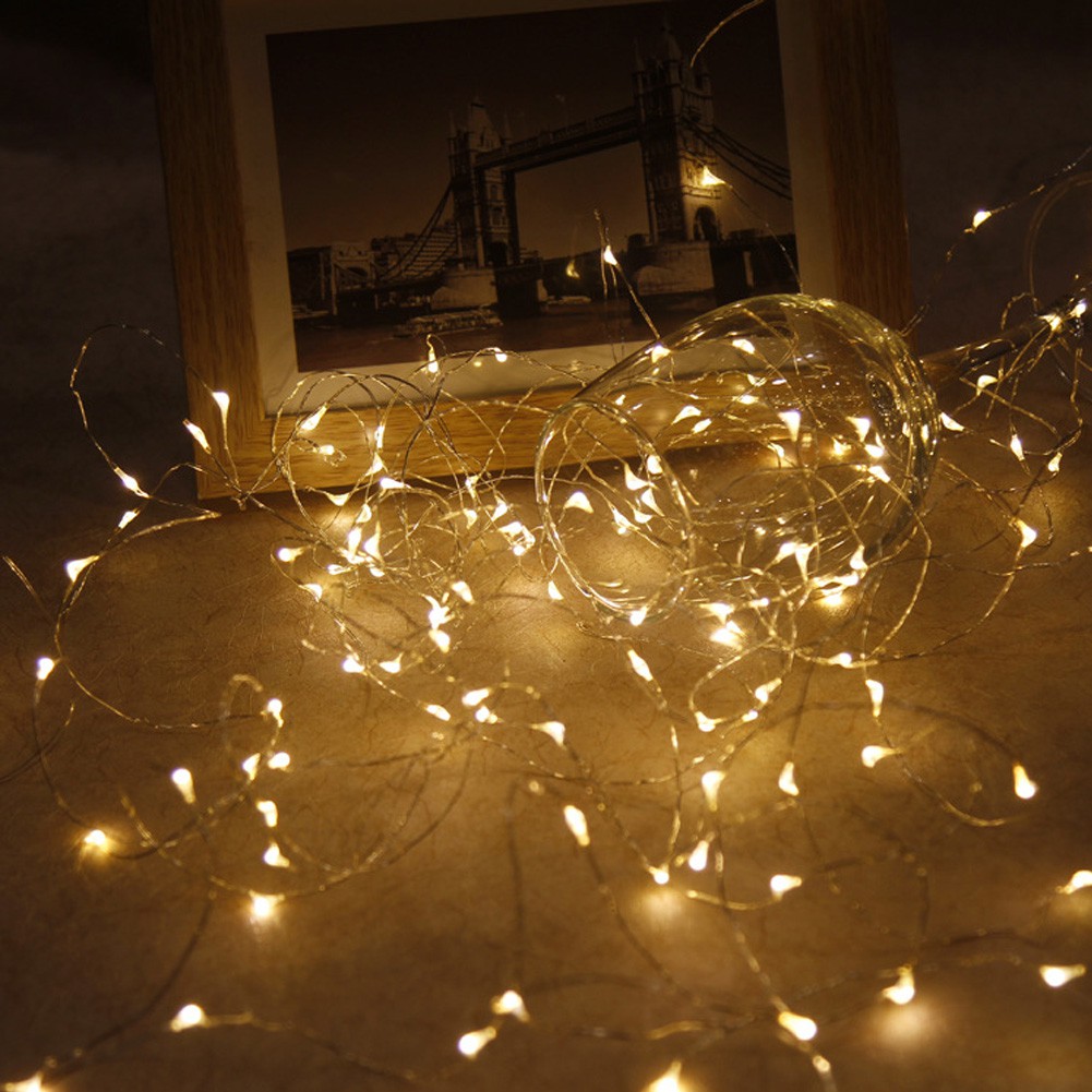 【SALE】Copper Wire LED String Lamp Fairy lights For Christmas New Year Xmas Wedding Decoration