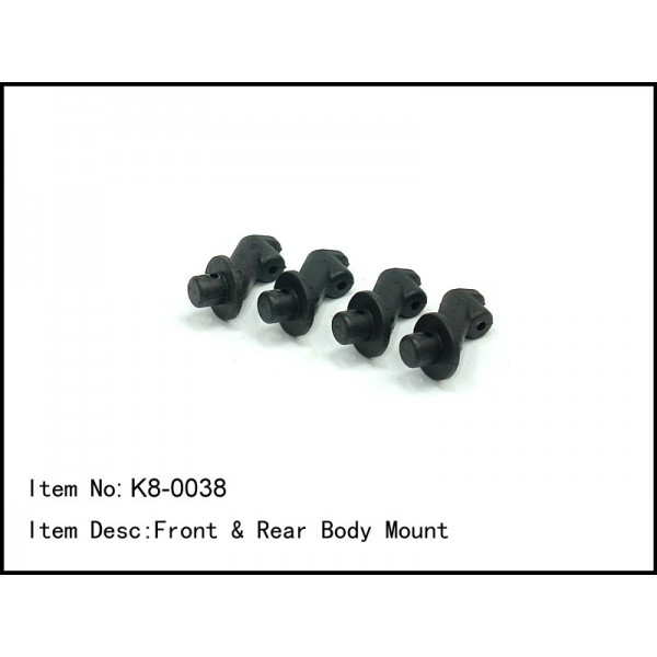 K8-0038 RC Car Caster Racing FRONT & REAR BODY MOUNT 1/8 Buggy