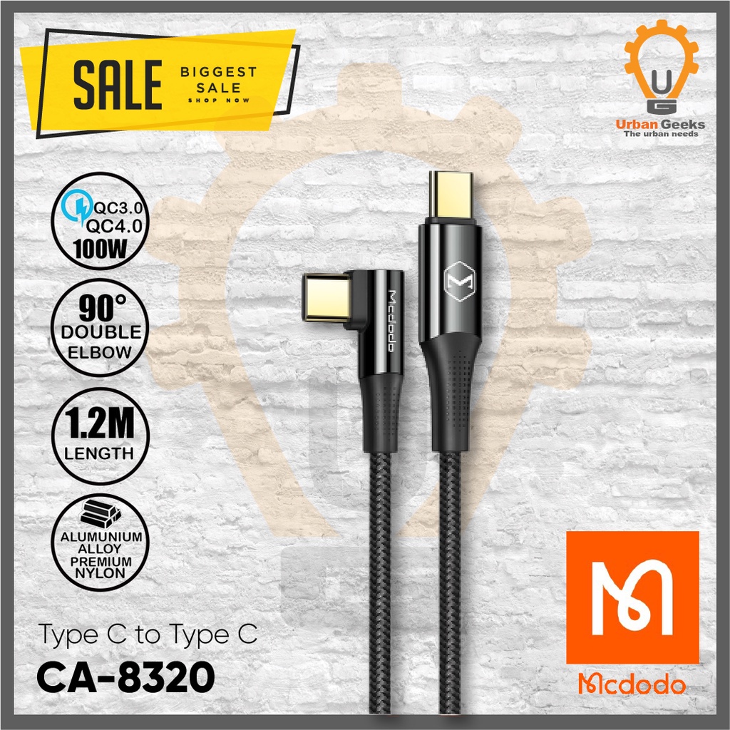 Type C Cable To Type C 100W Fast Charging Mcdodo CA-8320