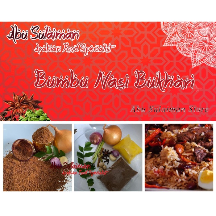 

Bumbu Nasi Bukhari/Bukhori Abu Sulaiman Khas Arab utk 2 Ltr Beras