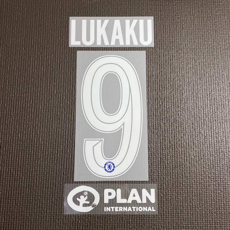 Nameset Original Chelsea Home 2021/2022 + Sponsor Plan Cup Version Lukaku #9