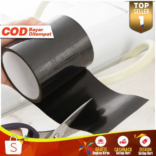 Lakban Khusus Anti Bocor Murah Flex Tape Anti Leak 10x152cm Lakban Hitam Isolasi Multifungsi