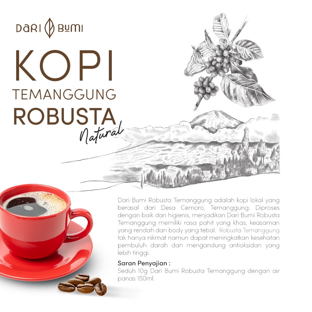 Kopi Robusta dan Arabica Daribumi | Ground Coffee Premium Quality