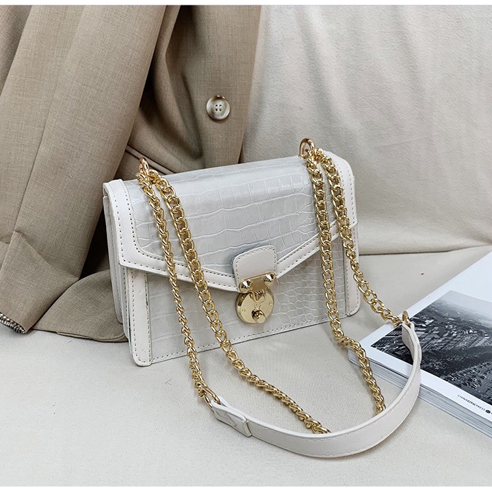 JK 954 1KG MUAT 2PCS TAS SELEMPANG WANITA IMPORT SHOULDER BAG MOTIF CROCO ACARA PESTA ELEGAN U4464 P9026