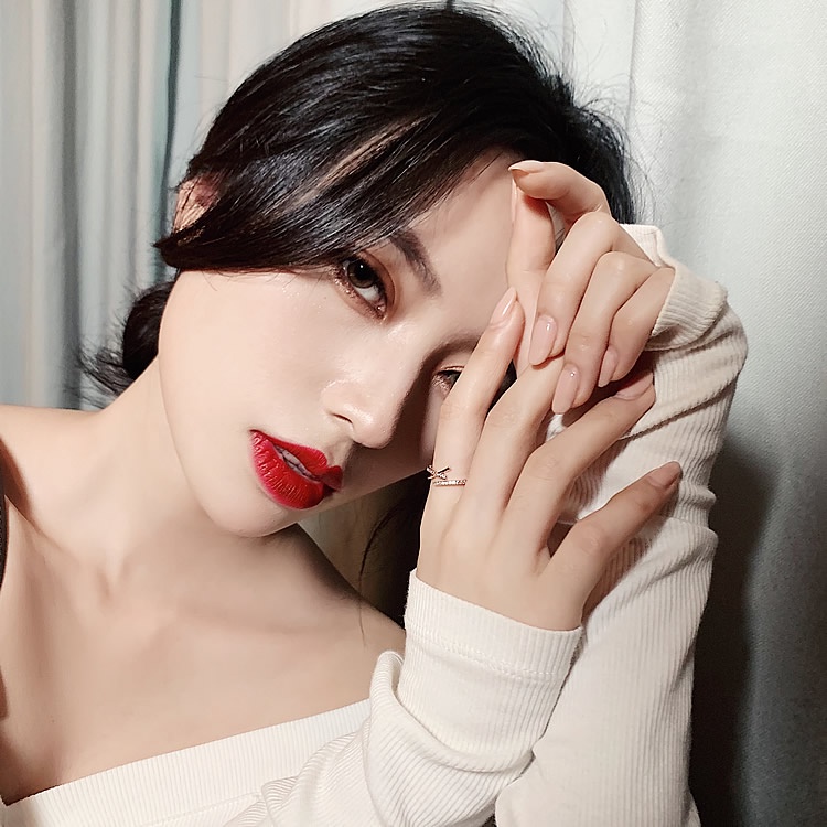 Cincin Model Terbuka Dapat Disesuaikan Gaya Korea