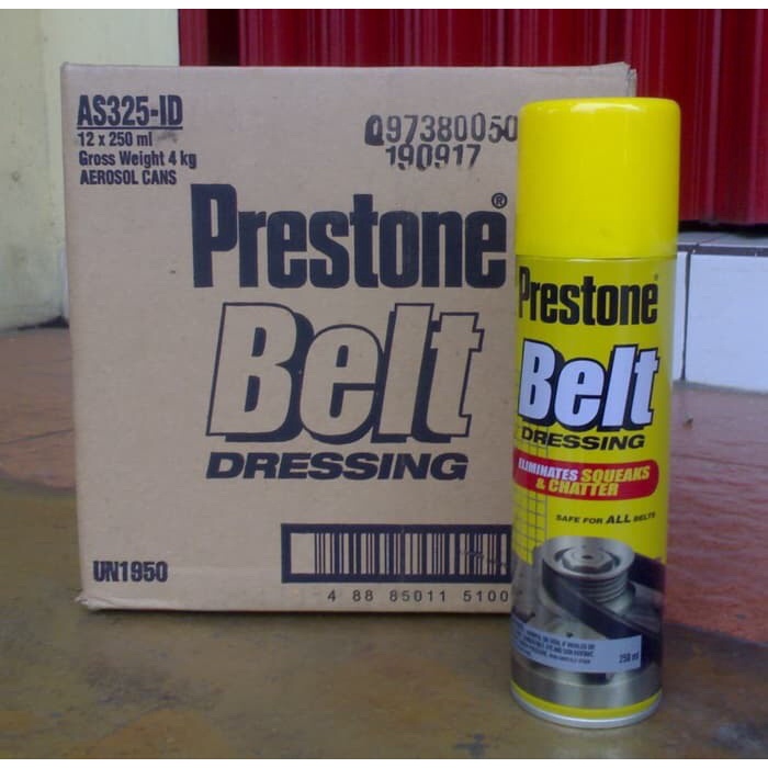 Jual VAN BELT DRESSING PRESTONE PELUMAS FAN BELT TALI KIPAS ISI 250 ml