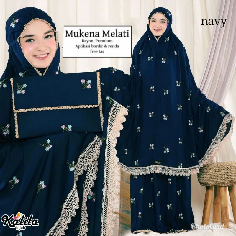[NEW PRODUCT] MUKENA MELATI BY KALILA HIJAB - MUKENA DEWASA - MUKENA MOTIF SIMPLE