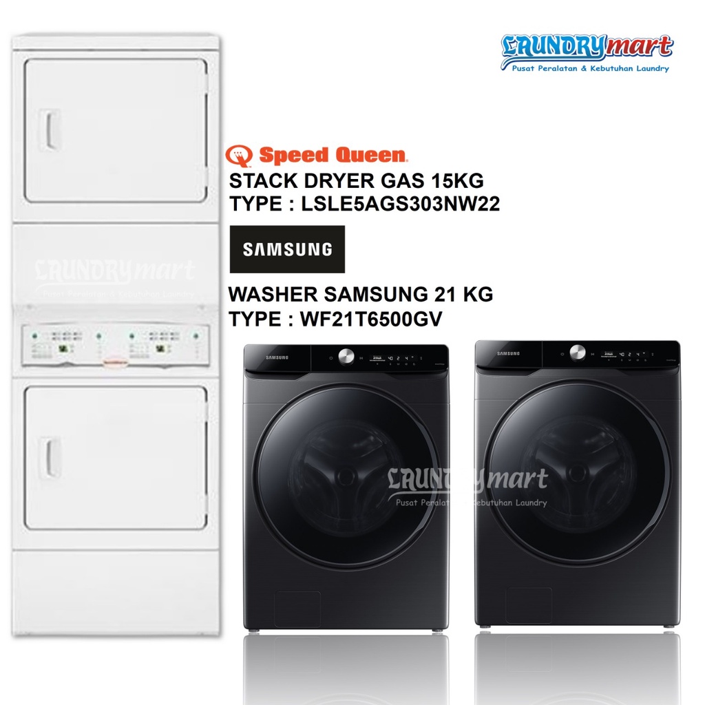 STACK DRYER & WASHER SAMSUNG SPEEDQUEEN