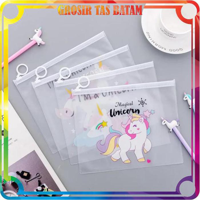 

lidya_viani R079 Tempat Pensil Transparan Pencil Case Import
