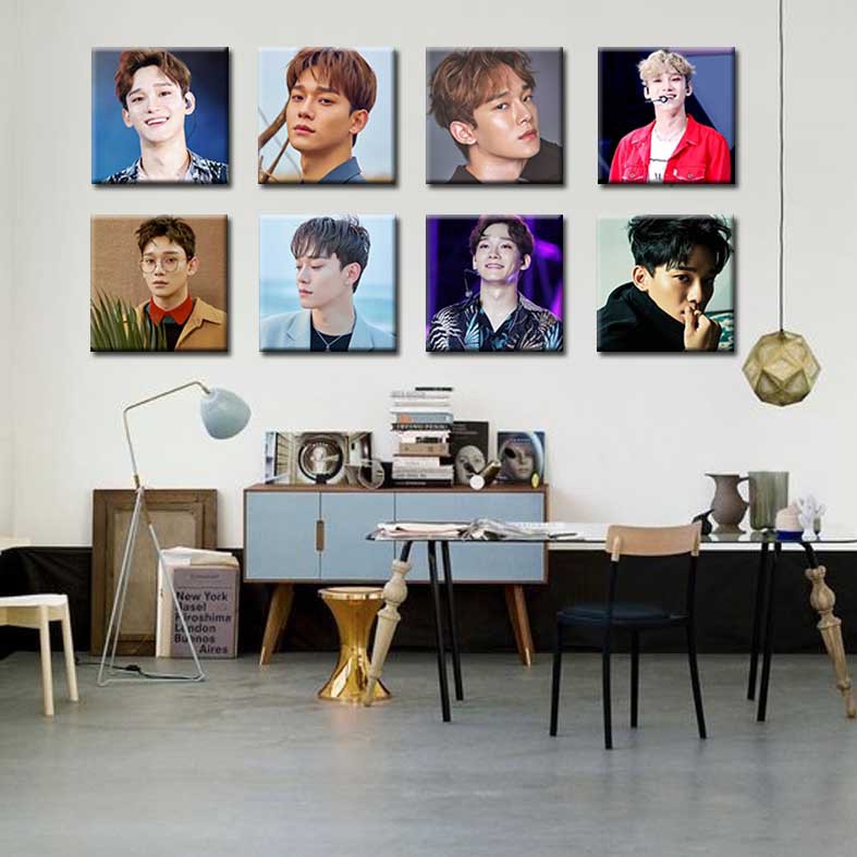 [DECOR] CHEN-EXO poster tempelan Pajangan hiasan dinding kayu