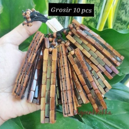 Grosir 10 pcs Gelang rel jam motif pinggir coklat kokka kaukah