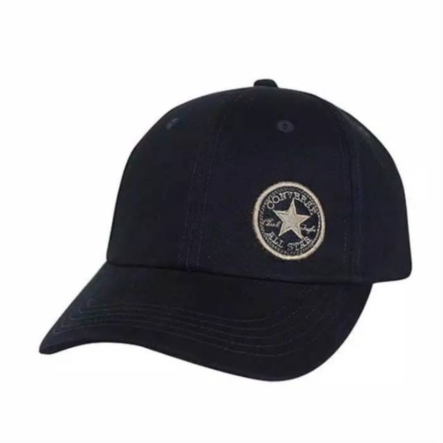 Topi Converse Caps Logo Samping Original - Navy