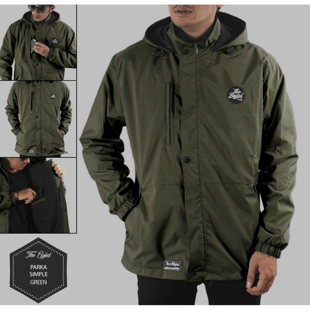 Jaket parka Pria taslan Waterproof - Jaket Pria Taslan original Boziel Gold