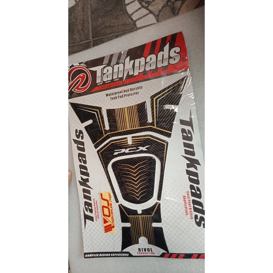 TANKPAD PROTECTOR PCX 150 MOTIF GOLD LE