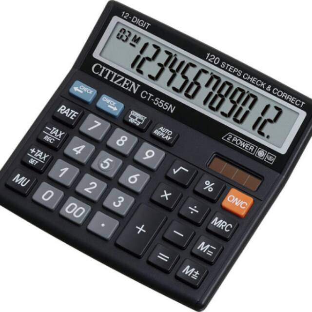 Citizen CT-555N (12 Digit) Kalkulator Meja #Best Product &amp; High Quality