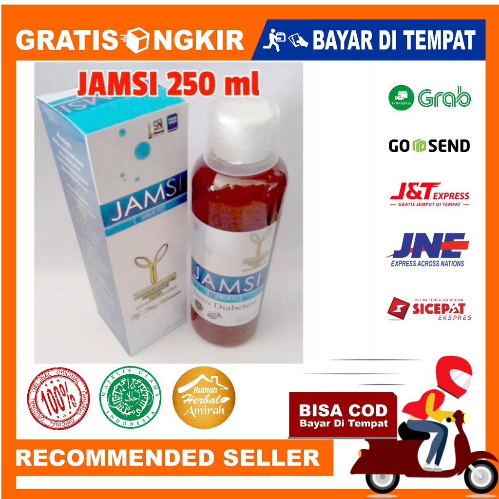 Jamsi 250ml Asli Original jamu diabetes  obat herbal kencing manis